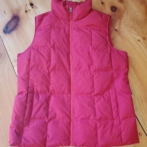 Lands' End red L puffer vest